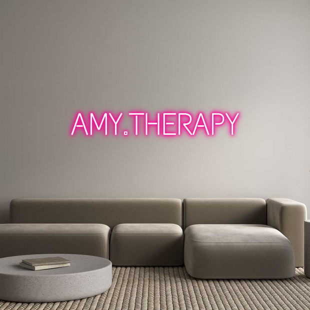 Custom Neon: AMY.THERAPY