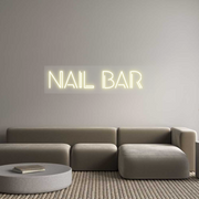 Custom Neon: NAIL BAR