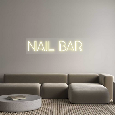 Custom Neon: NAIL BAR