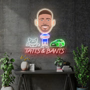 Custom Neon for Byron - warm White, blue, red, cool white and green - 90cm x 83cm - indoor Sign