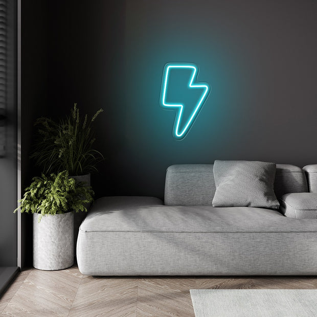 Custom Neons for Lightdash  - 12 custom bolts - 30 x 20cm -  x4 Cool White  x4 Teal and x4 Purple dimmer and delivery