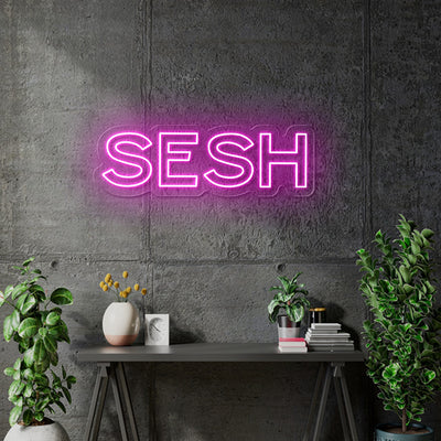 Custom Neon -Sesh and Box - Hot Pink - Indoor Signs