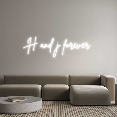 Custom Neon: H and j forev...