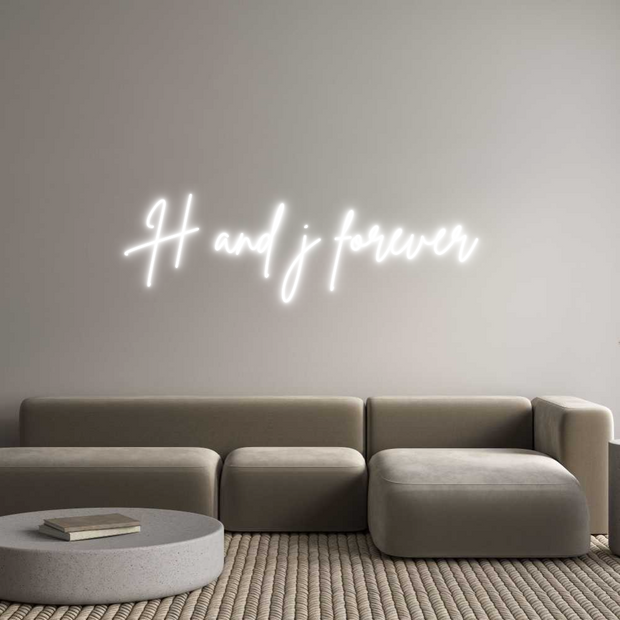 Custom Neon: H and j forev...