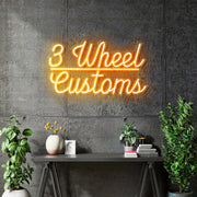 Custom Neon for Saiura  - 3 Wheel Customs  - Orange - 24"  x 16"  dimmer and deliver