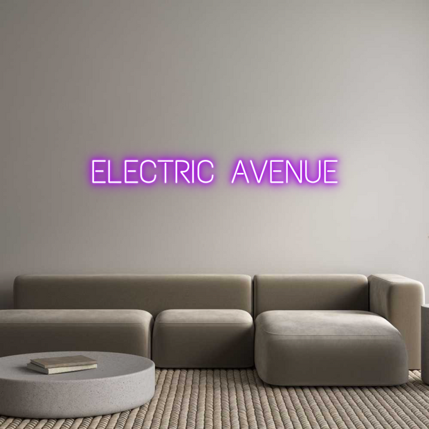 Custom Neon: ELECTRIC AVENUE