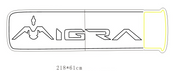 Custom neon - MIGRA - 86inch by 26inch  -  incl Shipping and 2yrs Warranty