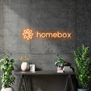 Custom neon | Homebox 118cm x 27cm - Orange neon -  incl Delivery, VAT and 2yrs Warranty