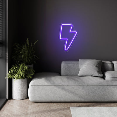 Custom Neons for Lightdash  - 12 custom bolts - 30 x 20cm -  x4 Cool White  x4 Teal and x4 Purple dimmer and delivery