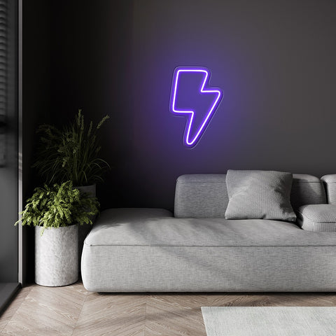 Custom Neons for Lightdash  - 12 custom bolts - 30 x 20cm -  x4 Cool White  x4 Teal and x4 Purple dimmer and delivery
