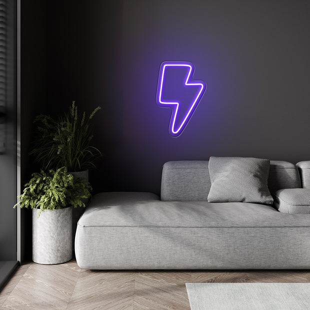 Custom Neons for Lightdash  - 12 custom bolts - 30 x 20cm -  x4 Cool White  x4 Teal and x4 Purple dimmer and delivery