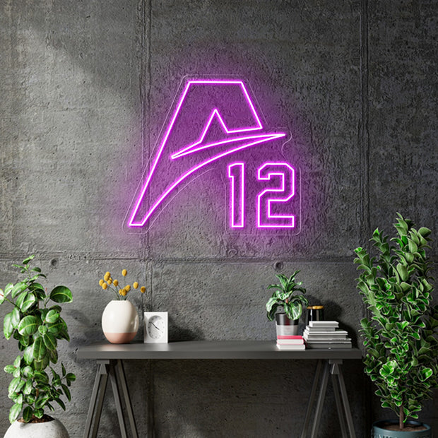 Custom Neon  - A12 - Pink - Size: 66cm x 59cm  - indoor Sign (2yrs Warranty)