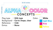 Custom Neon - ALPHA COLOR CONCEPTS - 30 x7.56 inch  - indoor Signs