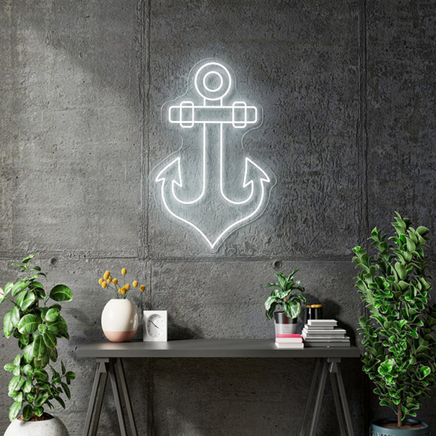 Custom Neon sign for George - Anchor - 70x 46cm - Remote dimmer and Delivery