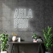 Custom Neon -  ARLA PRO - Cool White LED - Clear Acrylic - 620mm x 600mm  - INDOOR - Remote dimmer and Delivery (2yrs Warranty)