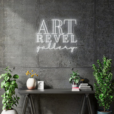 Custom neon for Joelle - ART REVEL - Size: 24inch x 19inch  - White - incl Shipping and 2yrs Warranty