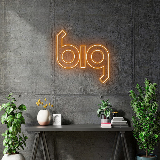 Custom Neon -  BIG - 32 x 31 inch  - INDOOR  - Remote dimmer and Delivery (2 years Warranty)