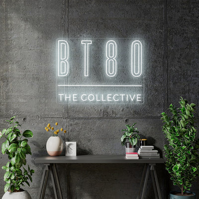 Custom Neon - BT80 and BT45 Collective - White and Gold - 90x66cm and 90x68cm  - dimmer and delivery