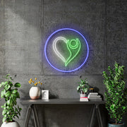 Custom neon for Candace - Size: 36 inches  - Green, Blue and White -  incl Shipping and 2yrs Warranty