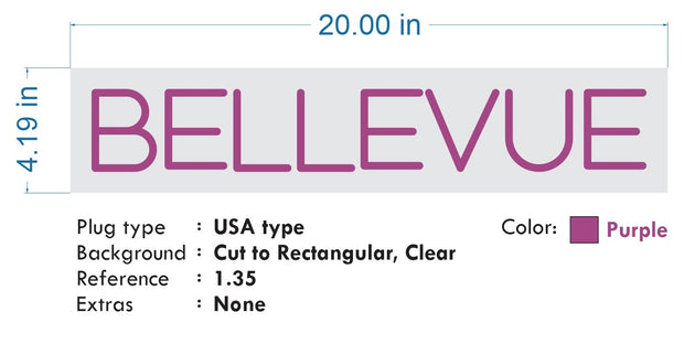 Custom Neon: BELLEVUE