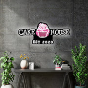 Custom Neon - Cake House  - Size: 100 x 42cm   - INDOOR  - Remote dimmer and Delivery (2 years Warranty)
