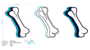 Custom neon - Bone logo  - 30inch x 24inch - White and Light Blue - incl Shipping and 2yrs Warranty