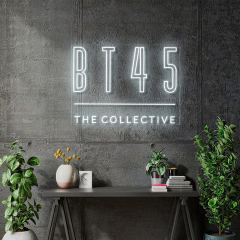 Custom Neon - BT80 and BT45 Collective - White and Gold - 90x66cm and 90x68cm  - dimmer and delivery