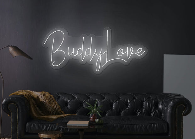Custom Neon -  BuddyLove-  47x20inch - White - dimmer and delivery