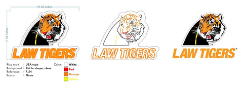 Custom Neon for Sharon - LAW TIGERS - Size: 25 x 17inch  -Remote dimmer and Delivery