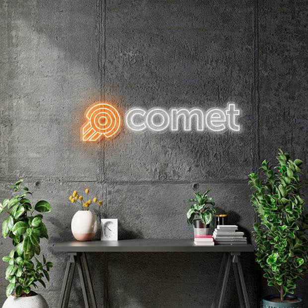 Custom neon -  Comet (logo) & Eliminate Repeat Failure -  incl Shipping and 2yrs Warranty