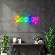 Custom neon | COOLEY - Size: 4.5ft by 1.5ft  - White or RGB -  incl Shipping and 2yrs Warranty