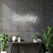 Custom neon | COOLEY - Size: 4.5ft by 1.5ft  - White or RGB -  incl Shipping and 2yrs Warranty