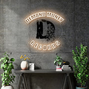 Custom Neons for Douglass - Demand Money Records - 28x26inch  -  Delivery and Remote + FREE BATTERY