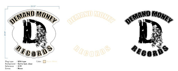 Custom Neons for Douglass - Demand Money Records - 28x26inch  -  Delivery and Remote + FREE BATTERY