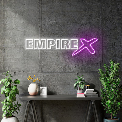 Custom Neon -  EMPIRE X | 150cm x 37cm | - indoor Sign (2yrs Warranty)