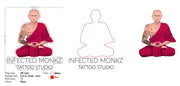 Custom Neon - Infected Monkz Tattoo Studio - 100cm  x 91cm - dimmer and delivery