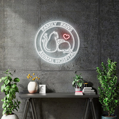 Custom neon -Family Paws Neon - incl Shipping and 2yrs Warranty