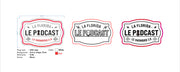 Custom Neon - La Florida Le Podcast -  30 x 19inch - Red, White + Print -  Delivery and Remote