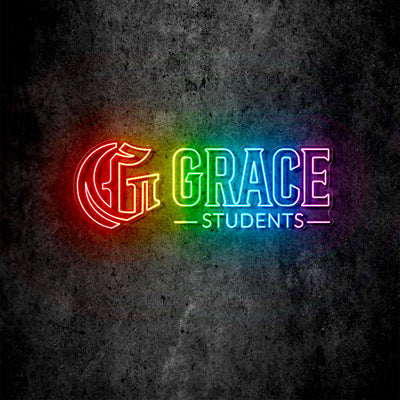 Custom neon - Grace Students - Size: 36 x 12inch  - RGB -  incl Shipping and 2yrs Warranty