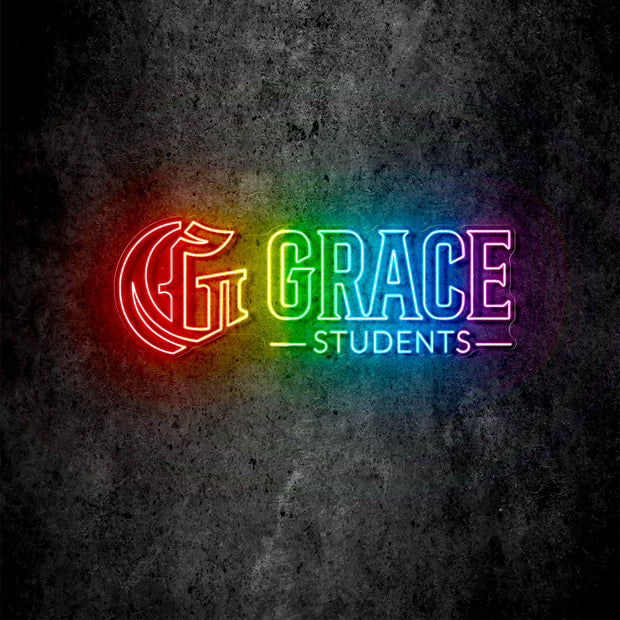 Custom neon - Grace Students - Size: 36 x 12inch  - RGB -  incl Shipping and 2yrs Warranty