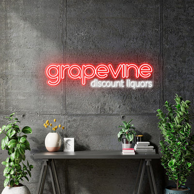 Custom Neons for Ravi - Grapevine Discount Liquors- Remote dimmer and Delivery