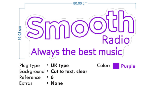 Custom Neon for Charli- Smooth Radio and Radio X  -Remote dimmer and Delivery