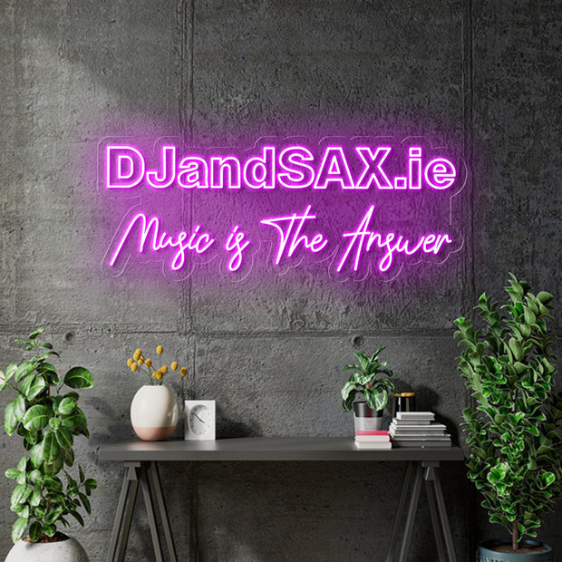 Custom Neons for Rory x 2 signs - 100x39cm - Hot pink  - Remote dimmer and Delivery