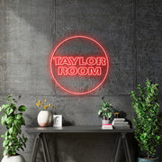 Custom Neon - Taylor Room -  RED neon- 36inch (90cm x 90cm) - indoor Sign (2yrs Warranty)