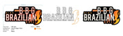 Custom Neon  - Bira Brazilian Grill -  White and Orange - Size: 90cm x 45cm  - indoor Sign (2yrs Warranty)
