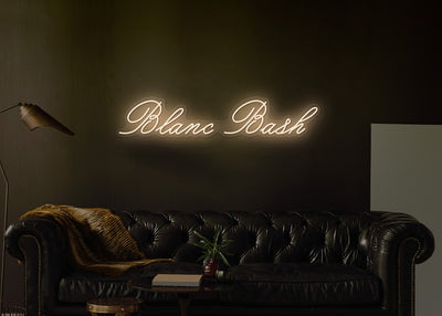 Custom neon - Blanc Bash  - 36 x 7inch  -  White - incl Shipping and 2yrs Warranty