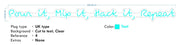 Pour it, Mix it, Hack it, Repeat - Size: 205cm x 16cm - TEAL - incl Shipping and 2yrs Warranty