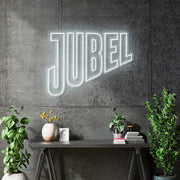 Custom Neon for Emma - JUBEL Logo - 70x50cm- 1xOrange and 1xWhite - Remote dimmer and Delivery
