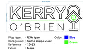 Custom Neon - Kerry O'brien Podcast - Size: 40inch x 18inch -  WHITE and Green Neon - INDOOR  - Remote dimmer and Delivery (2 years Warranty)