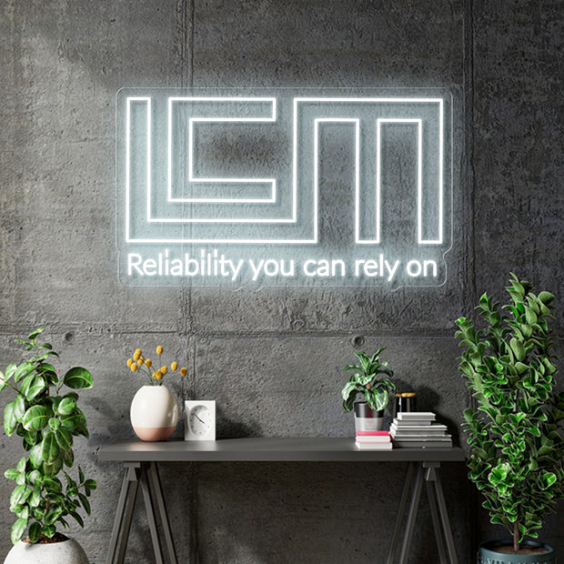 Custom Neon - LCM - White - 70x42cm - indoor Signs